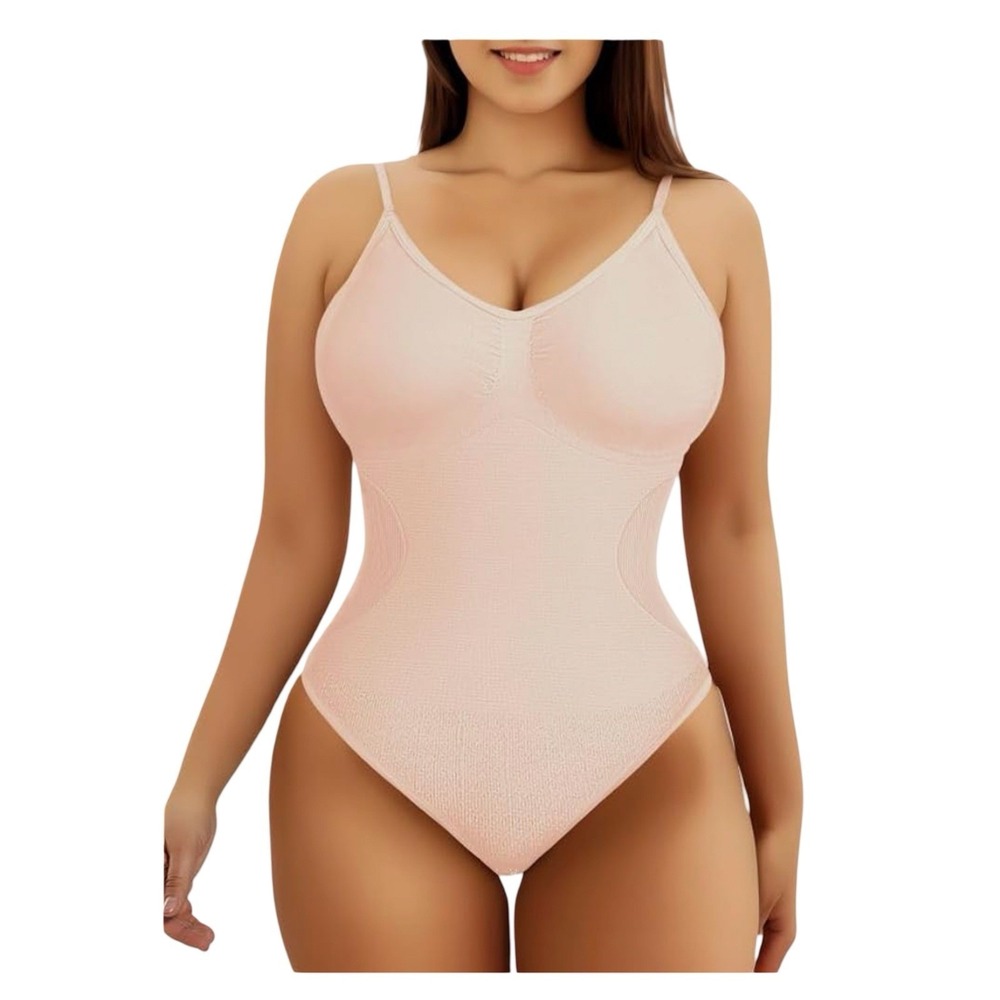 Women's Nude Colored Shapewear Bodysuit Size Large‎ Lift & Flatten NEW